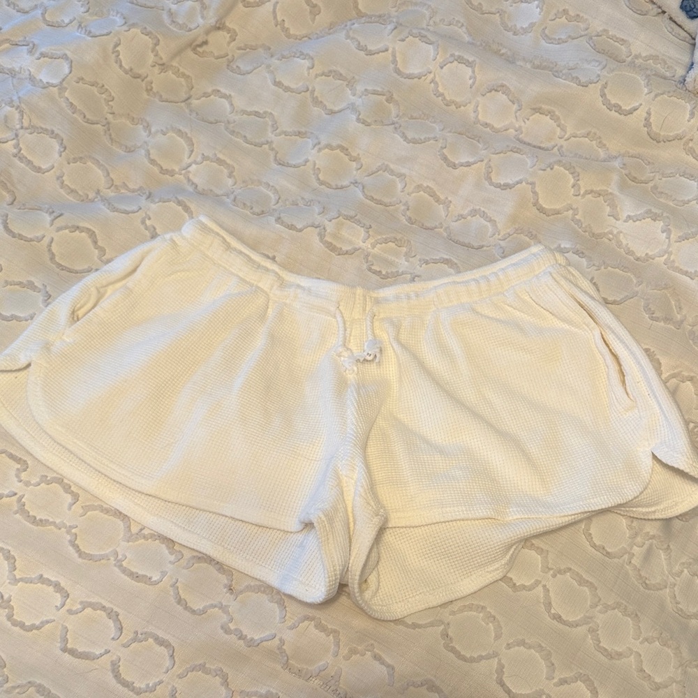 Brandy Melville Cream Athletic Shorts
